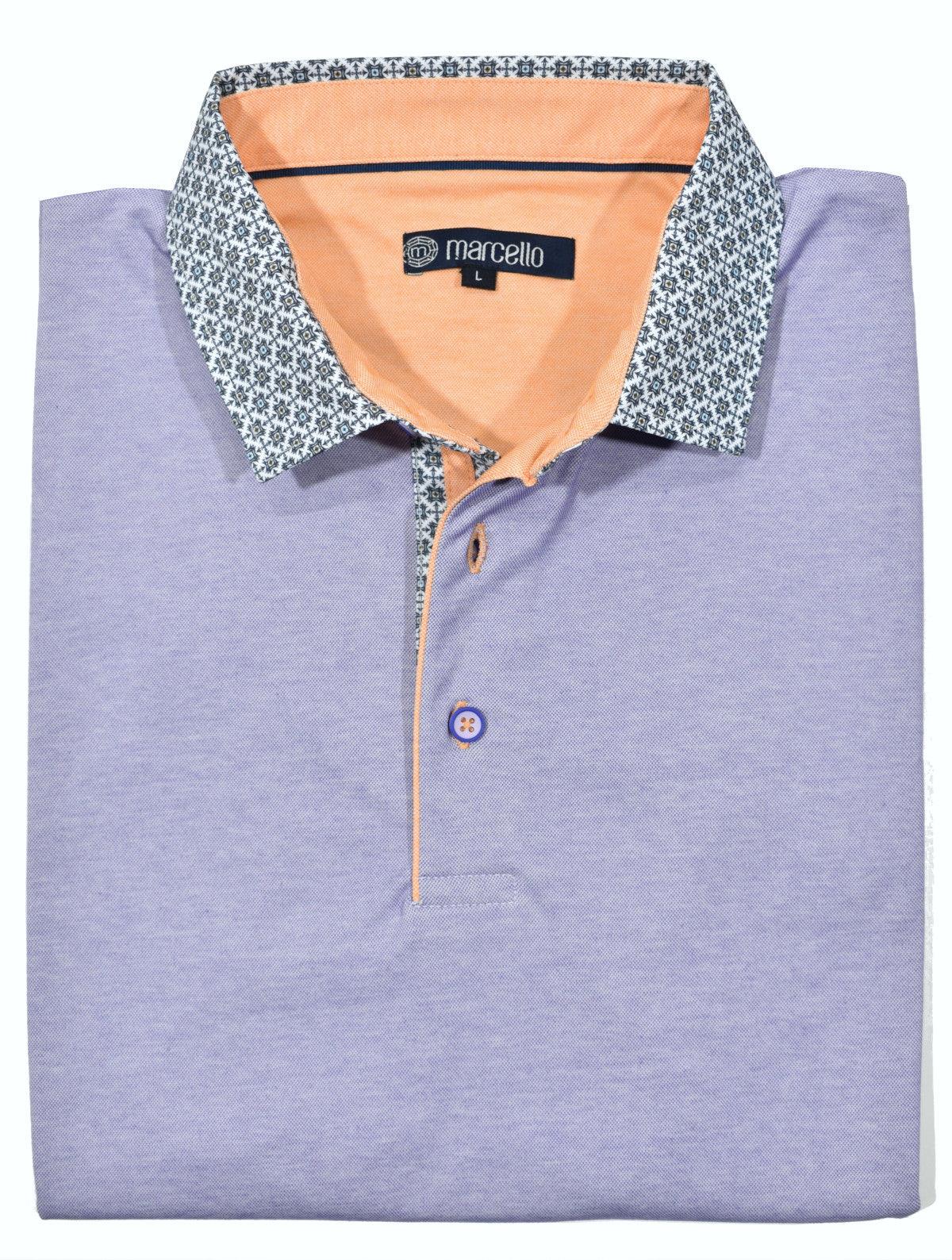 P104 Lilac - Marcello Signature Collar Polo