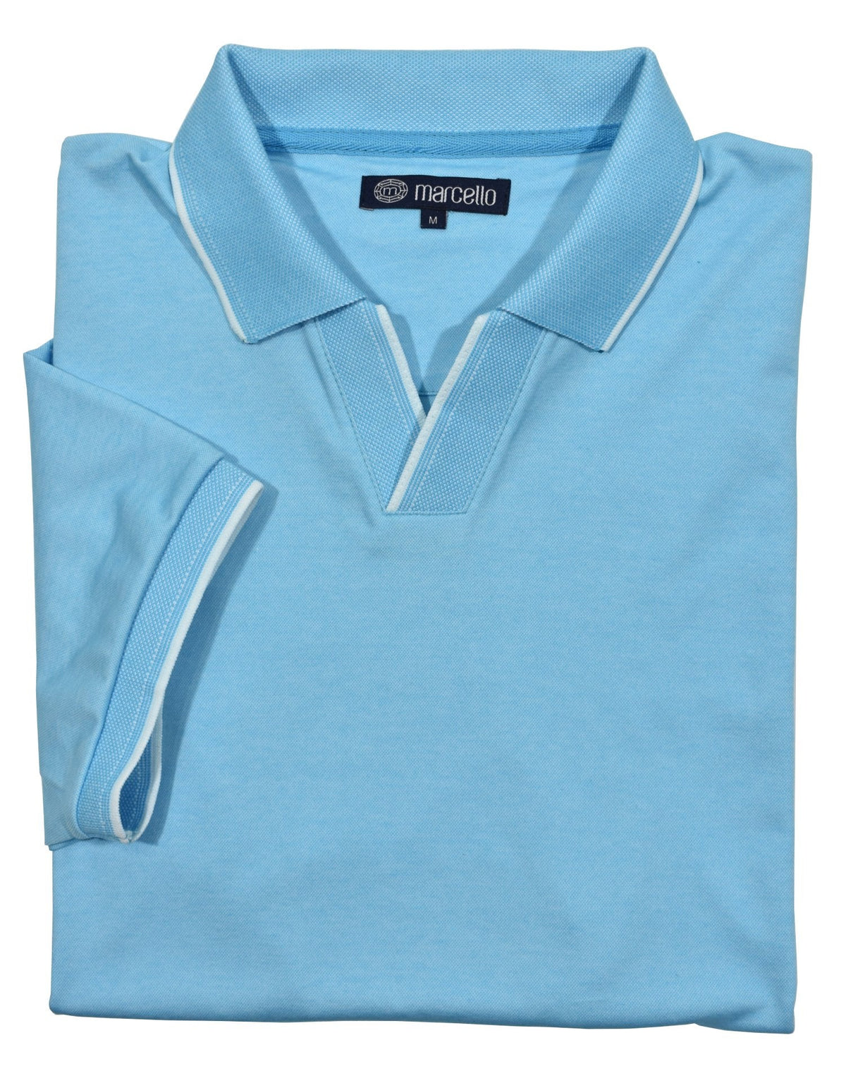 P229 Aqua Open Collar Polo