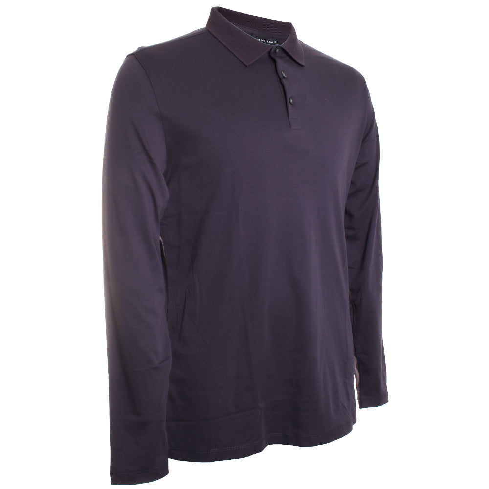 Georgia Long Sleeve Honeycomb Polo