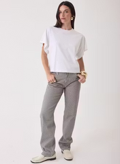 Suprima Cotton Interlock Semi Relaxed Short Sleeve Crewneck