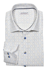 W016S Cotton Linen Array Short Sleeve