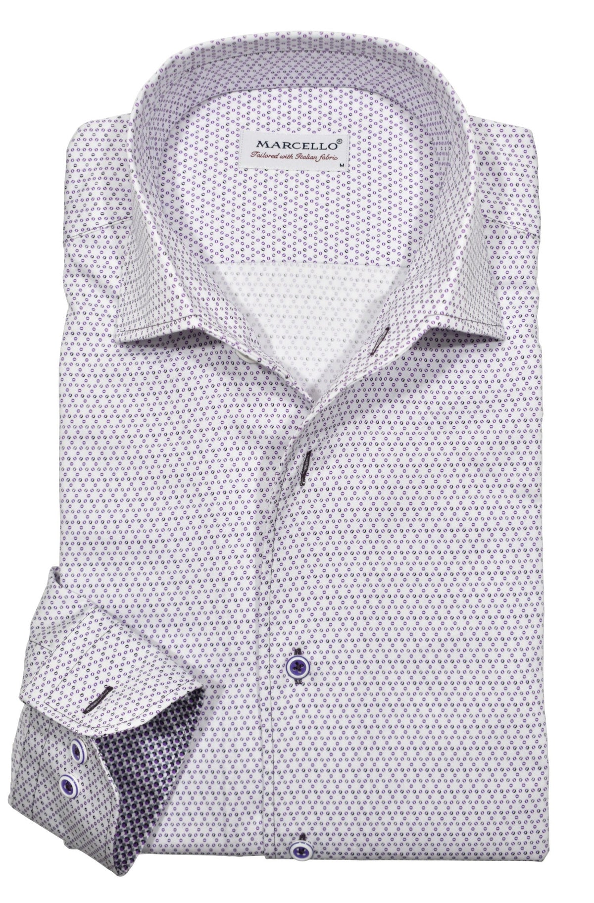 W030R Lilac Montana Roll Collar