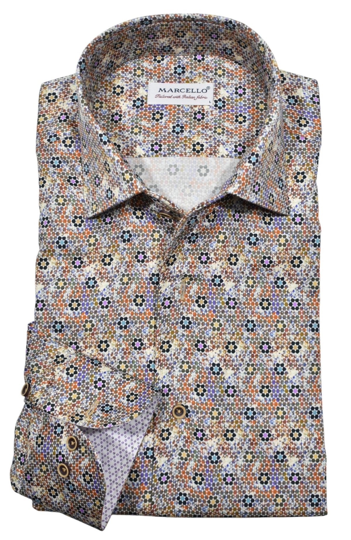 W071R Carnivale Roll Collar Shirt