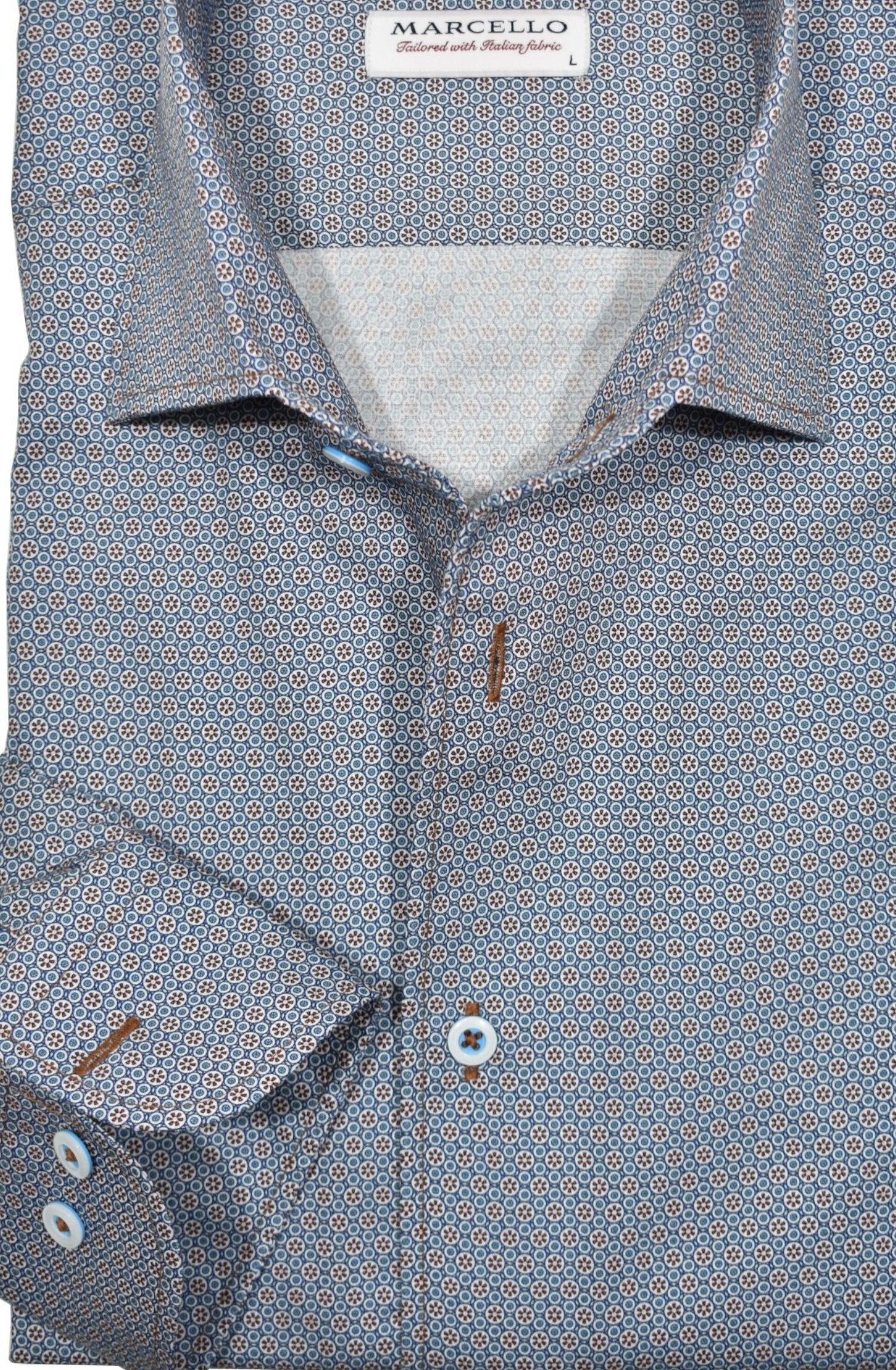 W891R Roll Collar Emerald Medallion