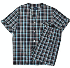 ZM1253-3 Black Plaid Shorty Pajama
