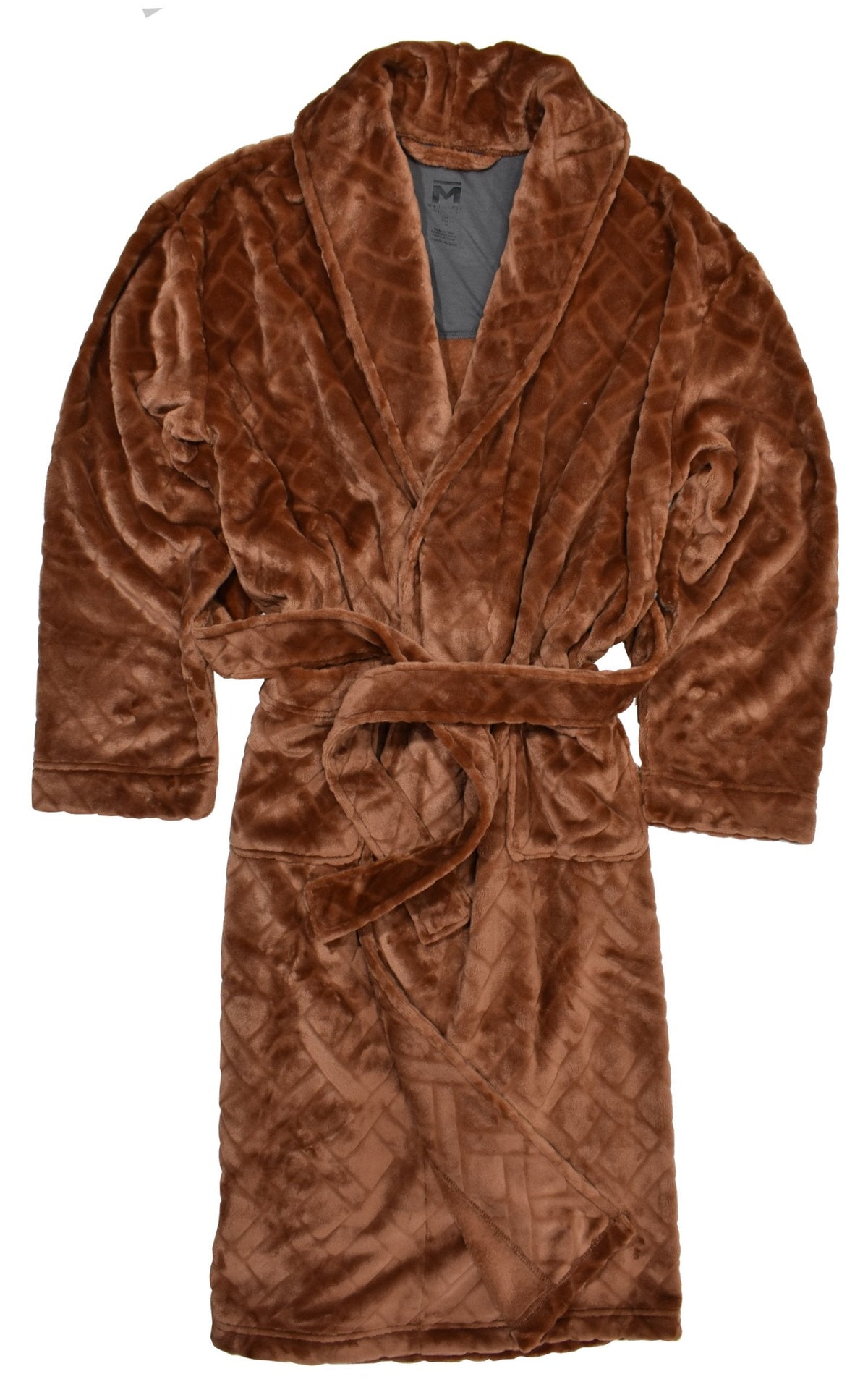 ZM12612 Plush Copper Jacquard Robe