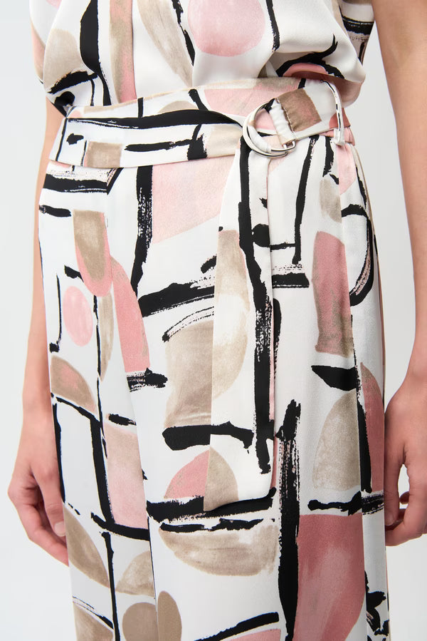 JR261198 Wide Leg Abstract Trouser
