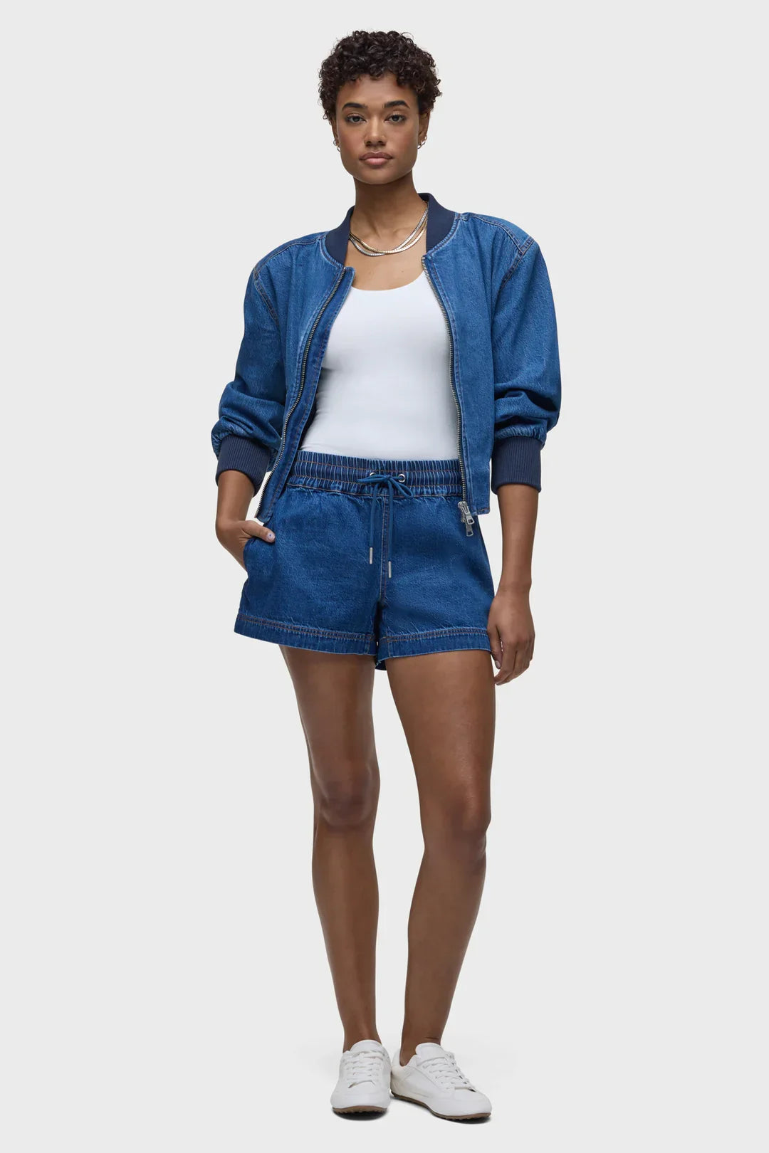 Denim Bomber Jacket