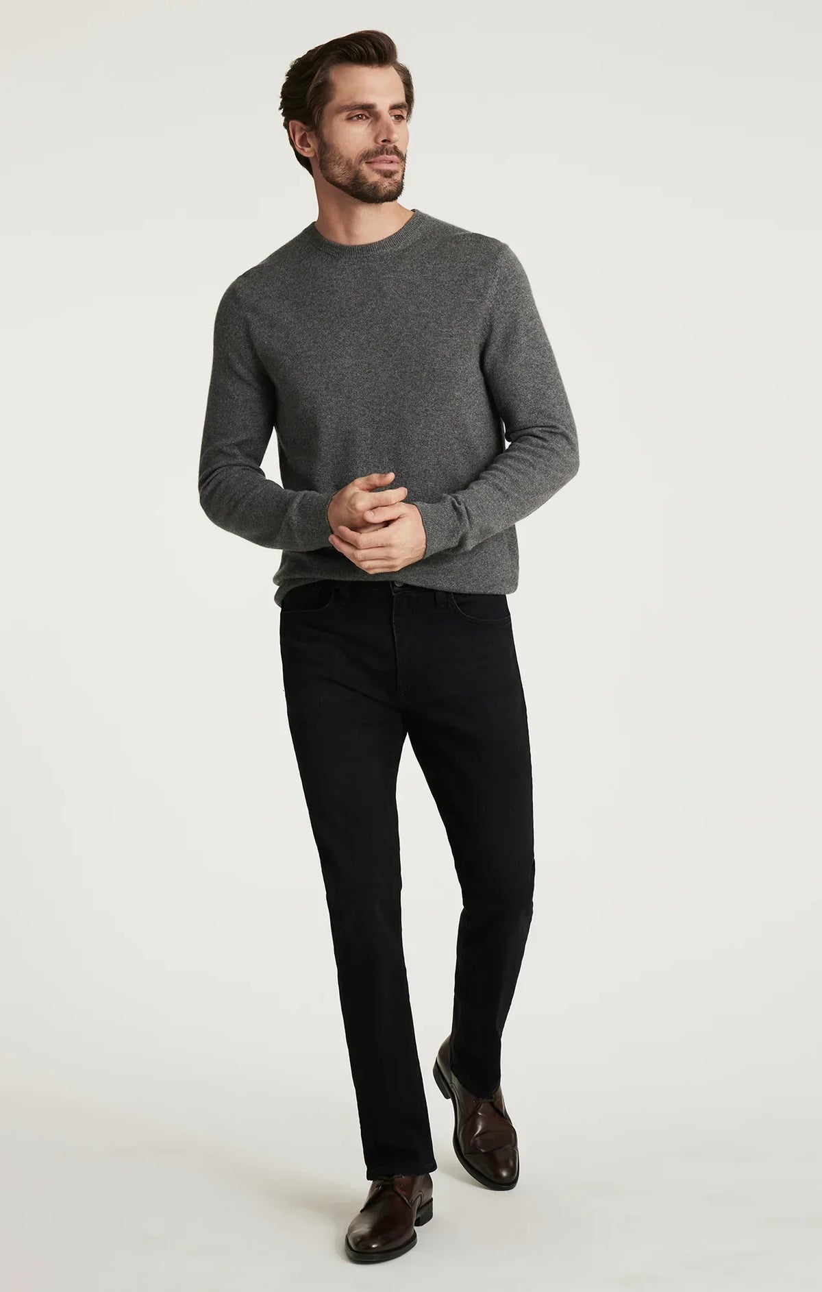 Courage Straight Leg Jeans in Smoke Organic Ultra